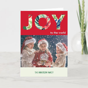 Cartão De Festividades Alegria Festiva Brilhante Para o Mundo Feliz Natal