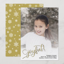 Cartão De Festividades Alegria! Foto de quadro de cheio com estrelas de b