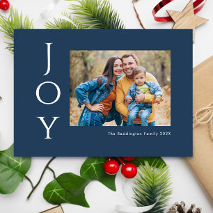 Cartão De Festividades Alegria Fotográfica Minimalista
