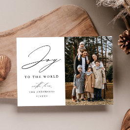 Cartão De Festividades Alegria Moderna à Foto do Mundo