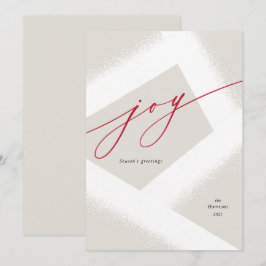 Cartão De Festividades Alegria Moderna Abstrata Sem Foto