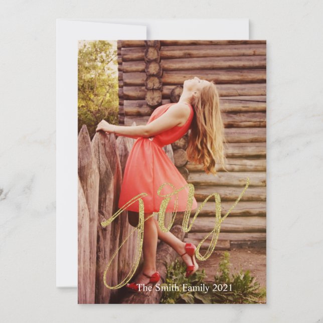 Cartão De Festividades Alegria Natal (Frente)