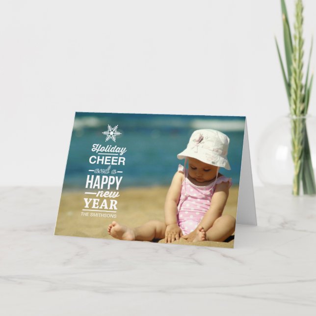 Cartão De Festividades alegria natalina (Frente)