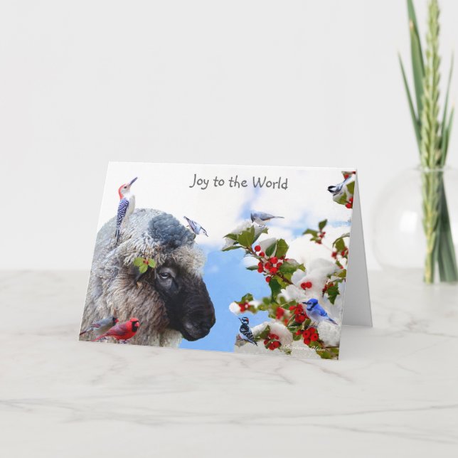 Cartão De Festividades Alegria para o Mundo: Aproveite os prazeres simple (Frente)