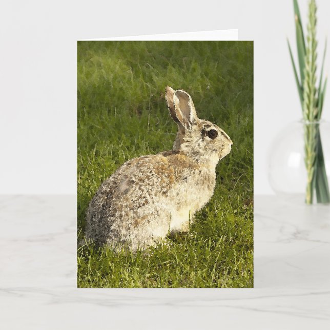 Cartão De Festividades Alert Buuny (Frente)