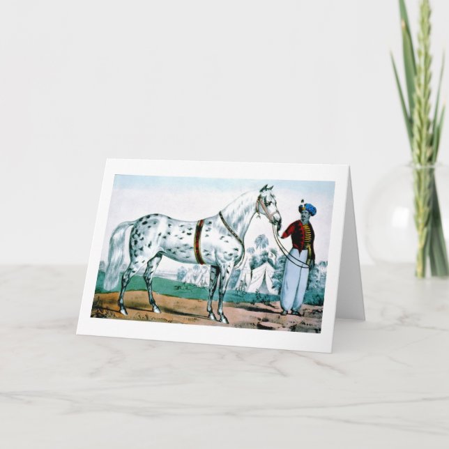 Cartão De Festividades Alexander the horse, USA 1840 (Frente)