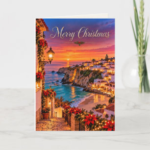 Cartão De Festividades Algarve Portugal Feliz Natal