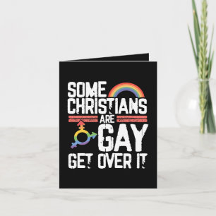 Cartão De Festividades Alguns Cristãos São Gays, Supere Isso