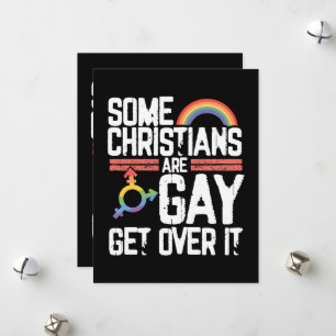 Cartão De Festividades Alguns Cristãos São Gays, Supere Isso