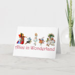 Cartão De Festividades Alice and Friends in Wonderland<br><div class="desc">Alice and Friends in Wonderland</div>