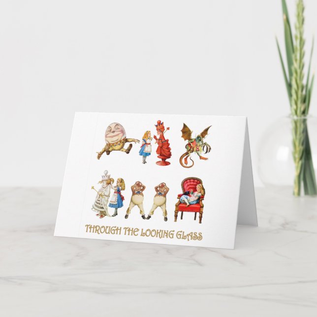 CARTÃO DE FESTIVIDADES ALICE THROUGH THE LOOKING GLASS (Frente)