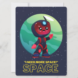 CARTÃO DE FESTIVIDADES ALIEN ,UNIVERSO, ESPACONAVE, PLANETA E ASTRONAUTAS