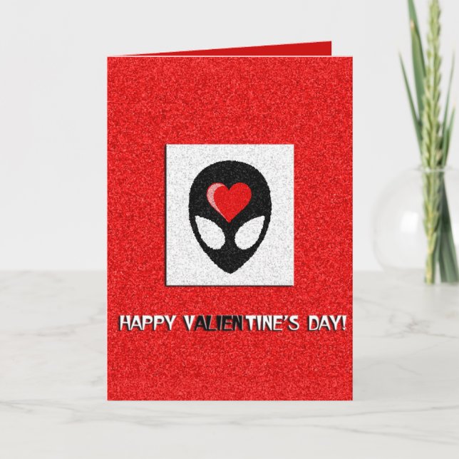 Cartão De Festividades aLiEn Valentine (Frente)