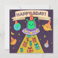 Alienígena Feliz Aniversário