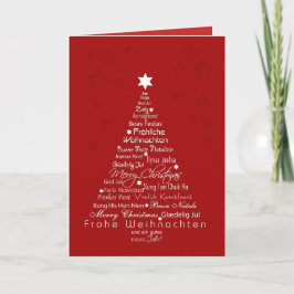 Cartão De Festividades All Around The World Merry Christmas Greeting Card
