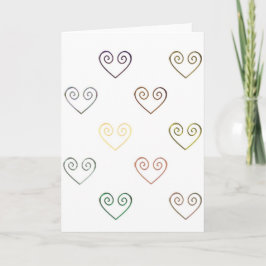 Cartão De Festividades All Hearts by Vintage Love Card