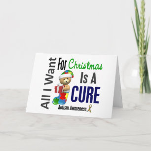 Cartão De Festividades All I Want For Christmas Autism