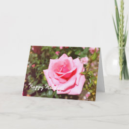 Cartão De Festividades All occasion pink rose, add your photo, text