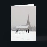 Cartão De Festividades All Saints Church, Blackheath<br><div class="desc">All Saints Church,  Blackheath,  London,  in the snow</div>