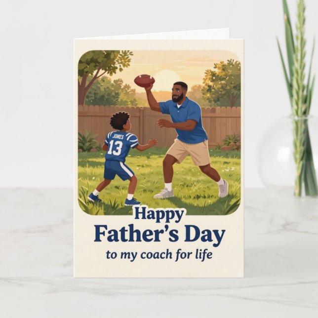 Cartão De Festividades All Star Dad Father's Day Card (Frente)