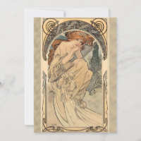 Allegorie de la Musique by Alphonse Mucha Card