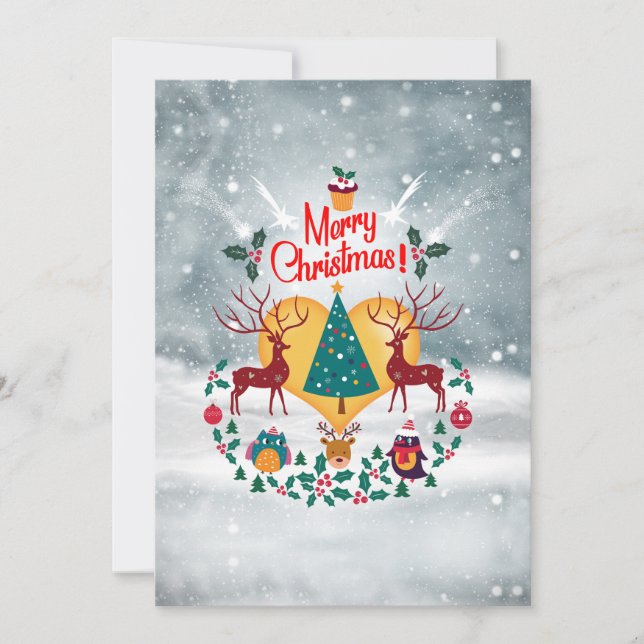 Cartão De Festividades Alma de Natal (Frente)