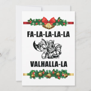 Cartão De Festividades Almofada de Natal Valhalla