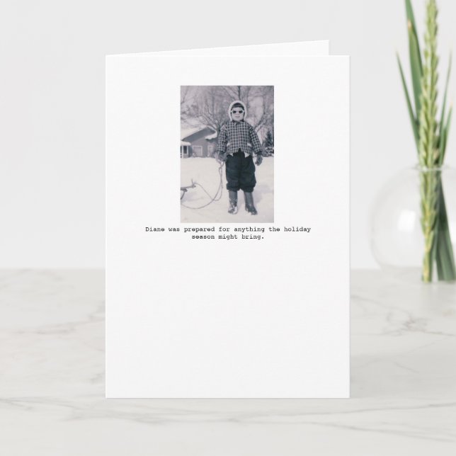 Cartão De Festividades Always Prepared Holiday Greeting Card (Frente)