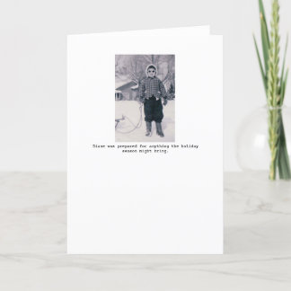 Cartão De Festividades Always Prepared Holiday Greeting Card