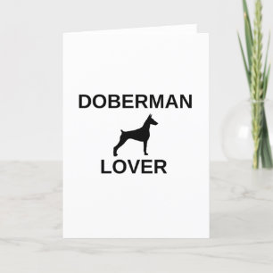 Cartão De Festividades amante doberman