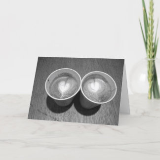 Cartão De Festividades Amantes De Café