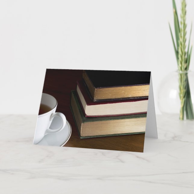 Cartão De Festividades Amantes de livros (Frente)