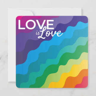 Cartão De Festividades Amar Brilhante Colorido é Amor