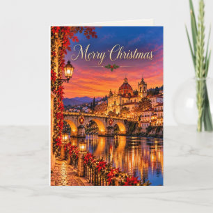Cartão De Festividades Amarante Portugal Feliz Natal Design 01