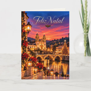 Cartão De Festividades Amarante Portugal Feliz Natal Design de Natal 02