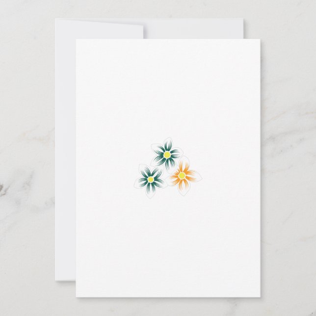 Cartão De Festividades Amarelo Banana, Verde Azul Escuro, decorativo (Frente)