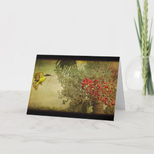 Cartão De Festividades Amargo tropical em palmeira de Natal