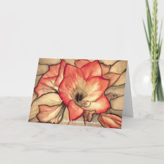 Cartão De Festividades Amarylis Joy by Ann Haaland