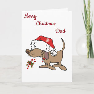 CARTÃO DE FESTIVIDADES **AME O MEU PAI FAVORITO** NO NATAL