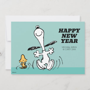 Cartão De Festividades Amendoins Feliz Ano Novo
