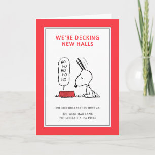 Cartão De Festividades Amendoins Snoopy Ho Ho Comida Dish