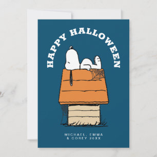 Cartão De Festividades Amendoins   Snoopy & os Boos