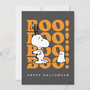 Cartão De Festividades Amendoins Snoopy & os Boos