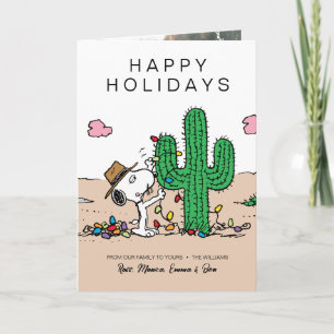 Cartão De Festividades Amendoins Spike Decorates para o Natal