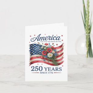 Cartão De Festividades América 250 Anos de Liberdade 1776 2026