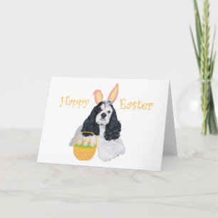 Cartão De Festividades American Cocker Spaniel Páscoa