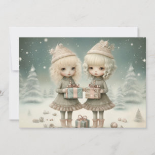 Cartão De Festividades Amizade Preciosa: Um Desejo de Natal Alegre