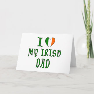 Cartão De Festividades Amo Papai Irlandês