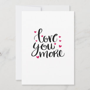 Cartão De Festividades Amo Você Mais no Estilo Valentão de Coração 