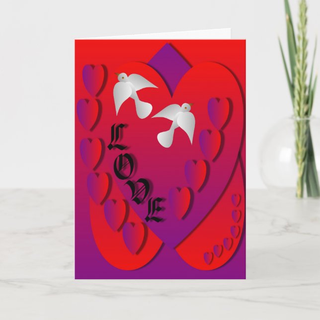 Cartão De Festividades Amor (Frente)